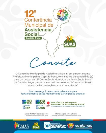 12ª Conferência Municipal de Assistência Social de Capitão Poço