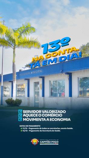 13° TÁ NA CONTA