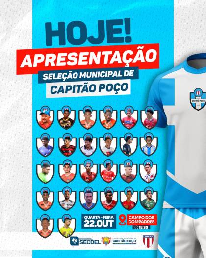 APRESENTAÇÃO OFICIAL DA SELEÇÃO MUNICIPAL DE CAPITÃO POÇO