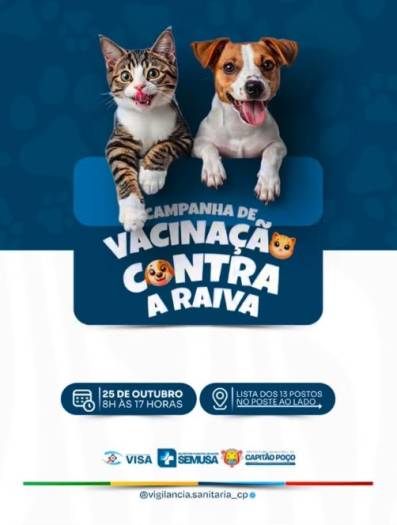 CAMPANHA DE VACINAÇÃO CONTRA RAIVA