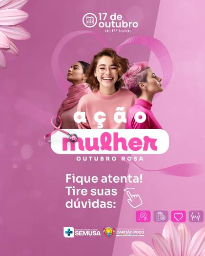 AÇÃO MULHER – OUTUBRO ROSA