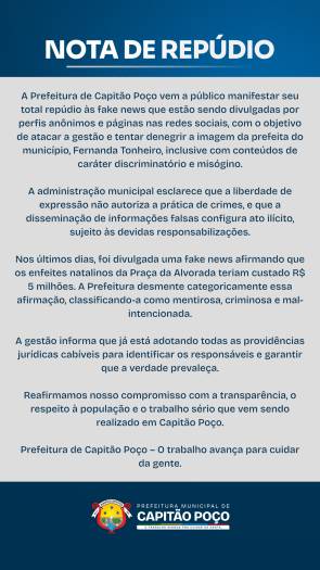 NOTA DE REPÚDIO