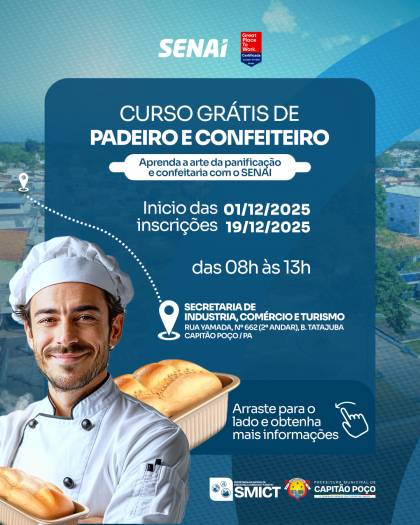 CURSOS DE PADEIRO E CONFEITEIRO