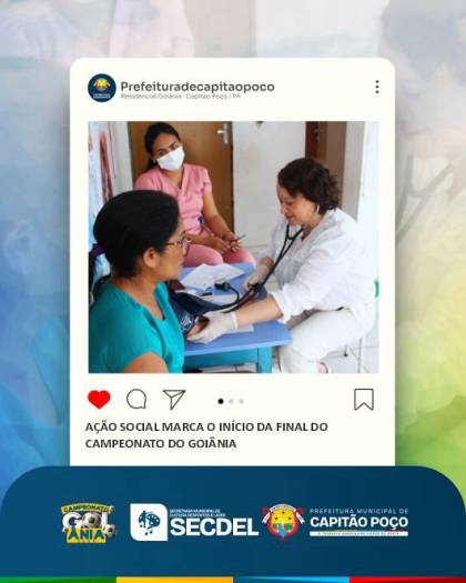 AÇÃO SOCIAL MARCA O INÍCIO DA FINAL DO CAMPEONATO DO GOIÂNIA